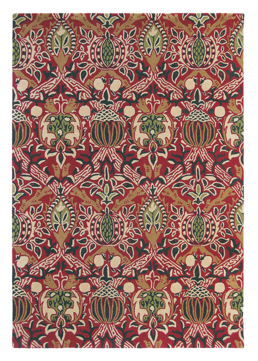 Laagpolig vloerkleed Morris & Co Granada Red Black 27600