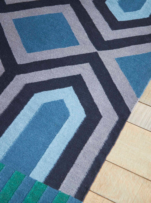 Vloerkleed GAN Ndebele Green