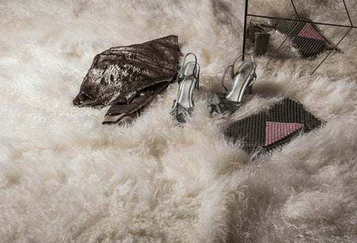 Shaggy vloerkleed Katherine Carnaby Mantra Pearl