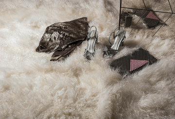 Shaggy vloerkleed Katherine Carnaby Mantra Pearl