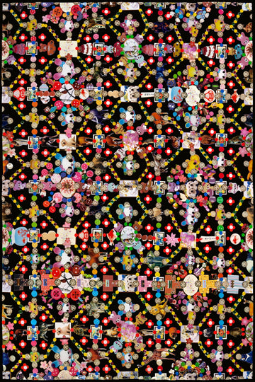 Laagpolig vloerkleed Moooi Carpets Obsession Black