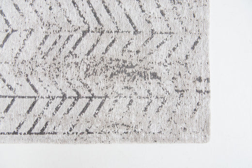 Laagpolig vloerkleed Louis de Poortere 8652 Mad Men Black on White