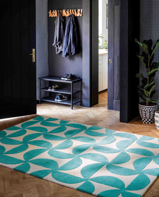 Laagpolig vloerkleed Scion Forma Marine 26207