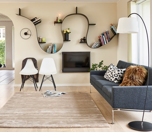 Laagpolig vloerkleed MOMO Rugs Northern Light Oyster Bergen