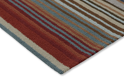 Harlequin Spectro Stripes-Teal/Sedonia/Rust outdoor 442103