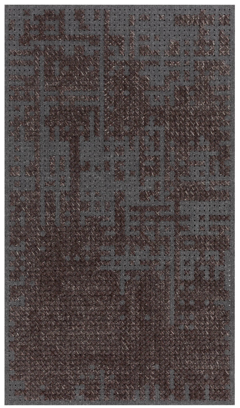 Vloerkleed GAN Canevas Abstract Charcoal