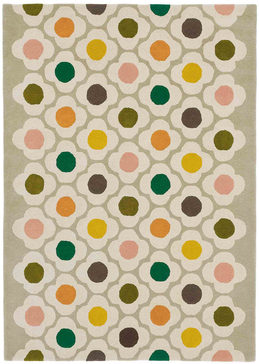 Laagpolig vloerkleed Orla Kiely Spot Flower Multi 60404