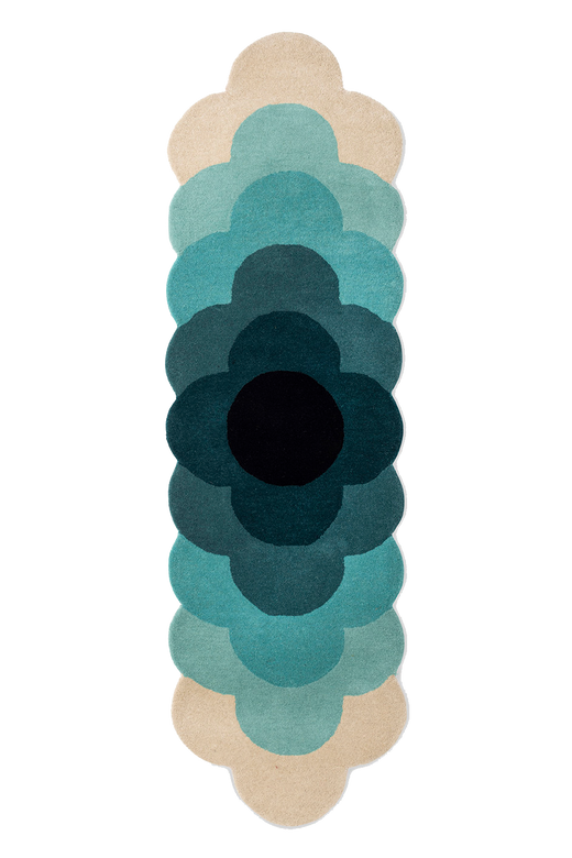 Vloerkleed Orla Kiely Optical Flower Teal 061207