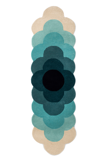 Vloerkleed Orla Kiely Optical Flower Teal 061207