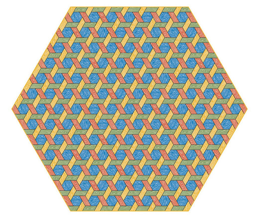 Laagpolig vloerkleed Moooi Carpets Hexagon Multi