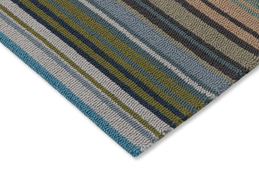 Harlequin Spectro Stripes-Emerald/Marine/Rust outdoor 442108
