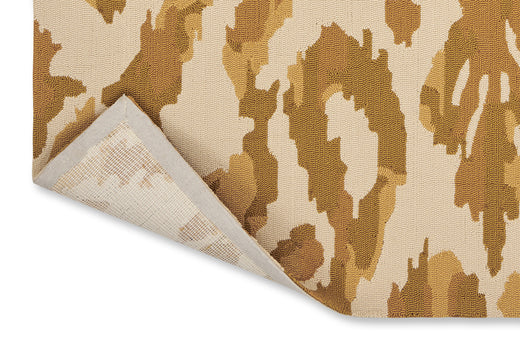 Sanderson Kasuri Ochre outdoor 446203