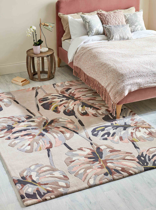 Laagpolig vloerkleed Harlequin Kelapa Blush 40301