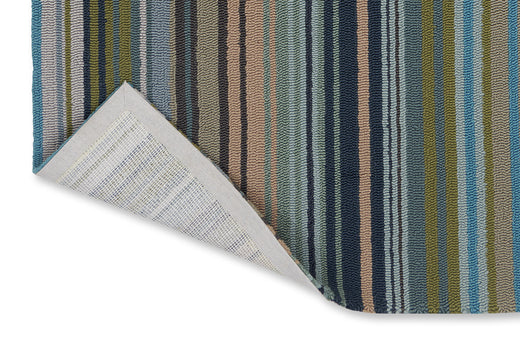Harlequin Spectro Stripes-Emerald/Marine/Rust outdoor 442108