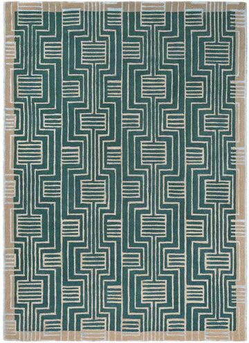 Laagpolig vloerkleed Ted Baker Kinmo Green 56807