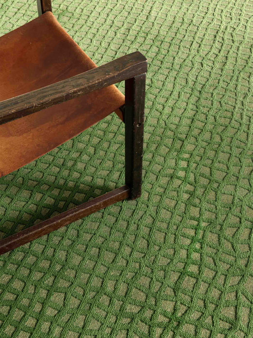 Rond vloerkleed Louis de Poortere Trammel Structures 9249 Alta Green