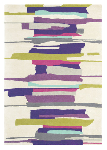 Laagpolig vloerkleed Harlequin Zeal Berry 43005