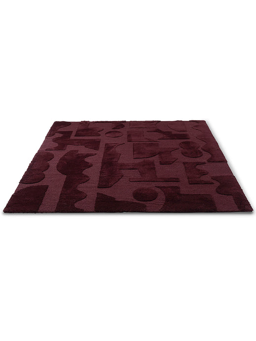 Vloerkleed Brink en Campman Twinset Mural Burgundy 121100