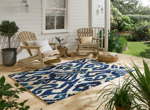 Sanderson Kasuri Indigo outdoor 446208