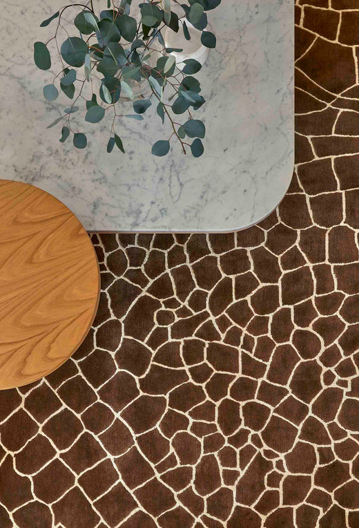 Vloerkleed GAN Dragonfly Brown