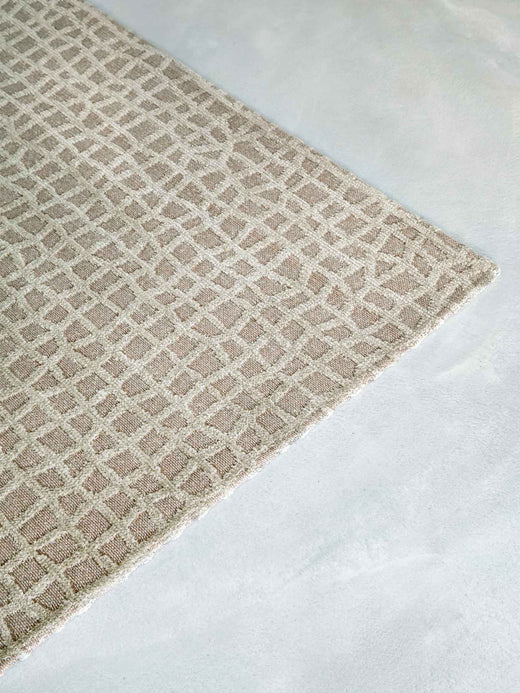 Vloerkleed Louis de Poortere Trammel Structures 9245 Ovid Beige