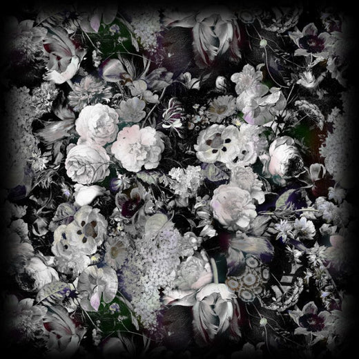 Laagpolig vloerkleed Moooi Carpets Eden Queen B&W