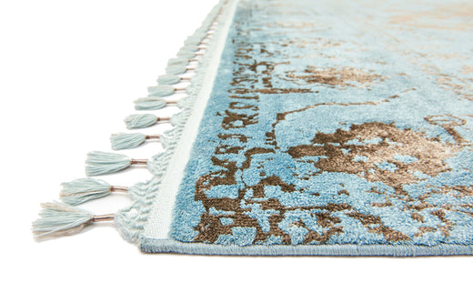 Vintage look vloerkleed Katherine Carnaby Vintage Blue