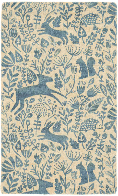 Vloerkleed Scion Kelda Cobalt 23508