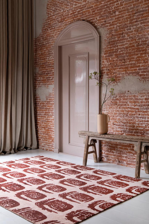 Vloerkleed Ted Baker Woodblock Red 163003