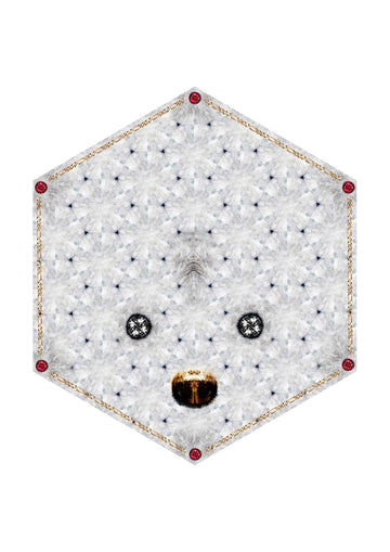 Laagpolig vloerkleed Moooi Carpets Crystal Teddy