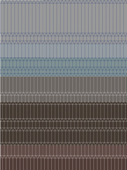 Laagpolig vloerkleed Moooi Carpets Zigzag Grey