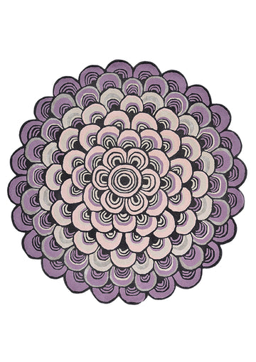 Vloerkleed Ted Baker Masquerade Round Pink 160002