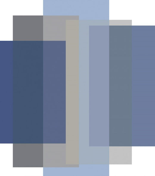 Laagpolig vloerkleed Moooi Carpets Blended 5 Colours Cloudy Blue