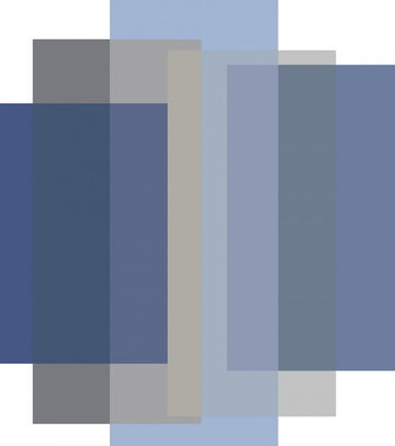 Laagpolig vloerkleed Moooi Carpets Blended 5 Colours Cloudy Blue