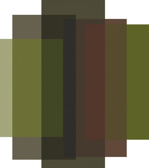 Laagpolig vloerkleed Moooi Carpets Blended 5 Colours Clay Green