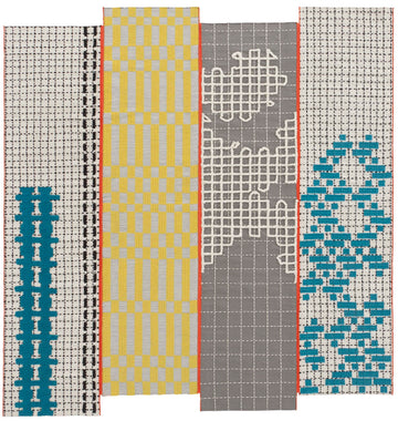 Vloerkleed GAN Bandas 240 Turquoise