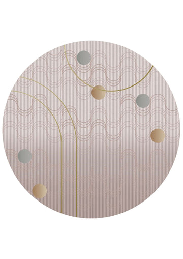 Laagpolig vloerkleed Moooi Carpets Swell Rose Quarts