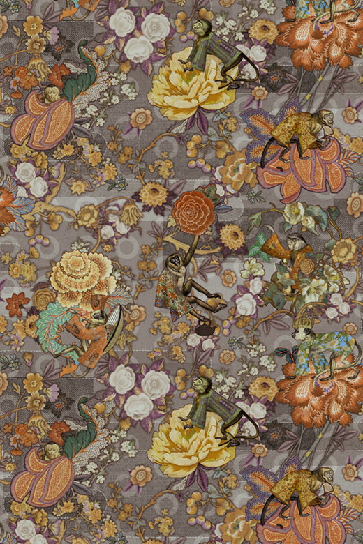 Laagpolig vloerkleed Moooi Carpets Rendezvous Tokyo Blue Cashmere