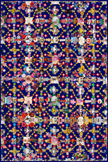 Laagpolig vloerkleed Moooi Carpets Obsession Blue