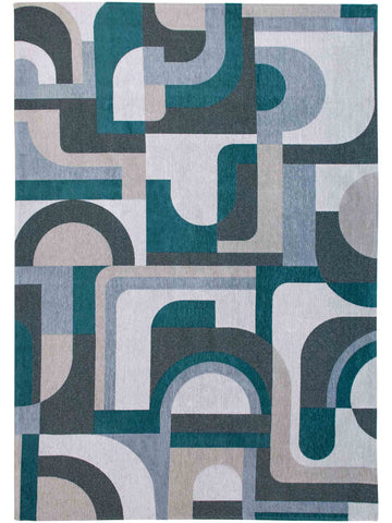 Vloerkleed Louis de Poortere Module Nuance Morris Green 9208