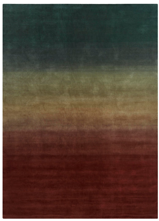 Vloerkleed GAN Degrade Petrol Wine