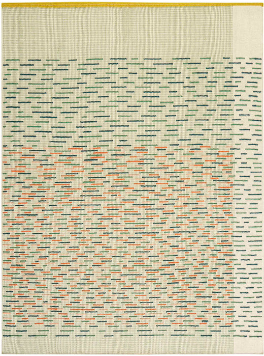Vloerkleed GAN Backstitch Busy Green