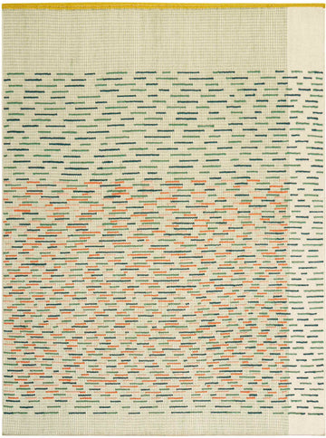 Vloerkleed GAN Backstitch Busy Green