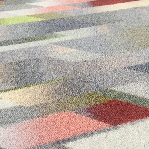 Laagpolig vloerkleed Moooi Carpets Diagonal Gradient Pastel