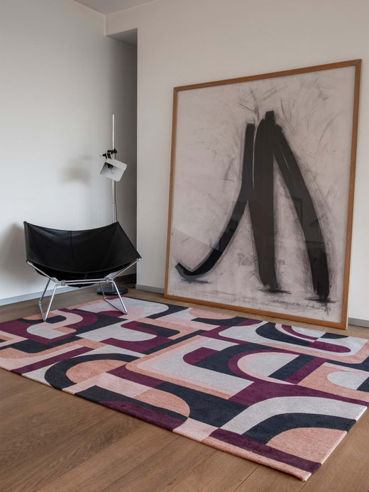 Vloerkleed Louis de Poortere Module Nuance Pink Rohe 9209