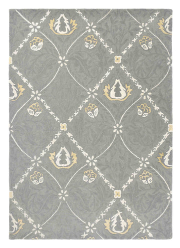 Laagpolig vloerkleed Morris & Co Pure Trellis Lightish Grey 29104