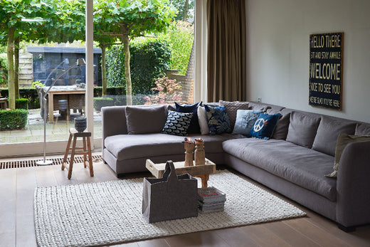 Structuur vloerkleed MOMO Rugs Kabel Ivoor