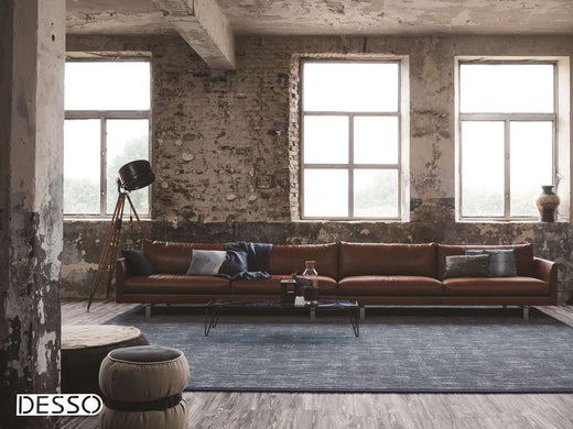 Laagpolig vloerkleed Desso Denim 141.132 Worn Denim Light (GEFESTONNEERD)