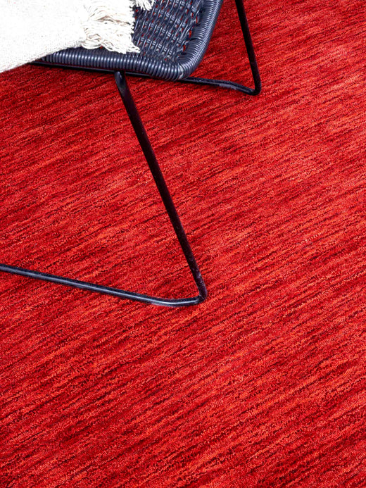 Vloerkleed MOMO Rugs Panorama Uni Rond Red