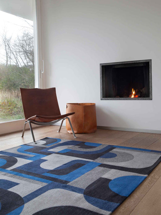 Vloerkleed Louis de Poortere Module Nuance Weimar Blue 9207